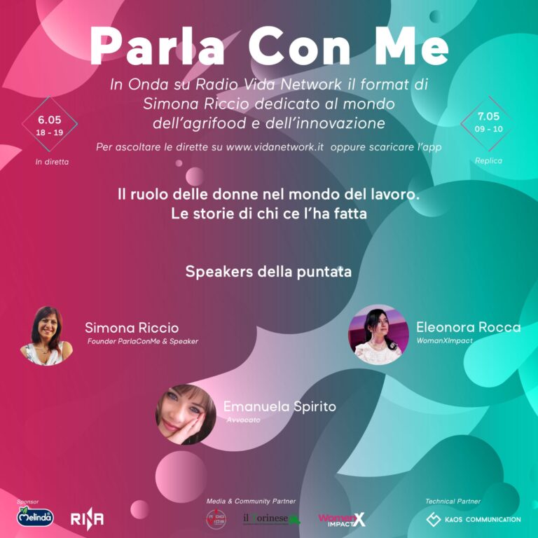 “Il ruolo delle donne nel mondo del lavoro. Le storie di chi ce l’ha fatta”– Puntata del 06/05/2021